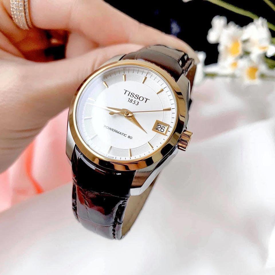 Đồng hồ xách tay nữ Tissot Couturier Powermatic 80 T035.207.26.031.00 (T0352072603100) 