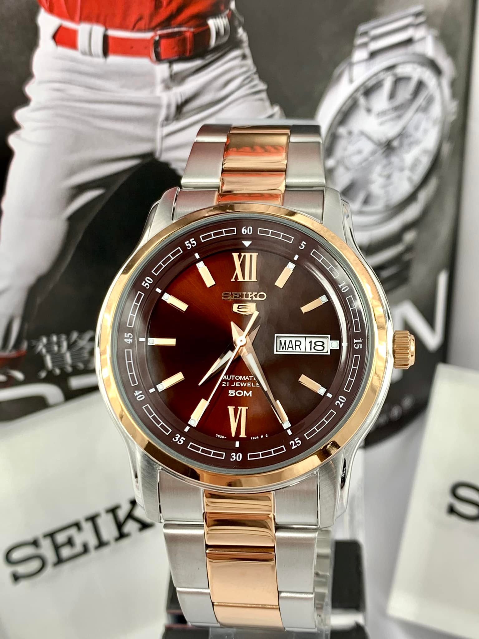 Đồng hồ nam Seiko Automatic SNKP18J1 bản nội địa.