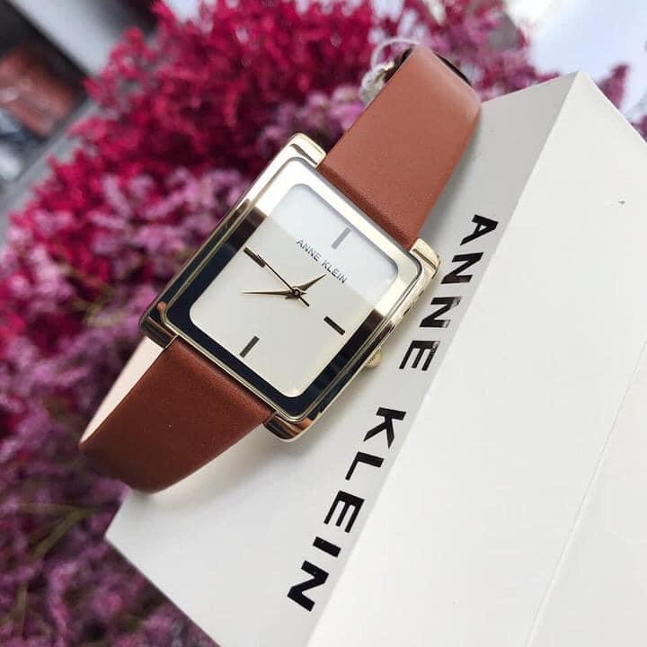 Đồng hồ xách tay Anne Klein dây nâu For Women