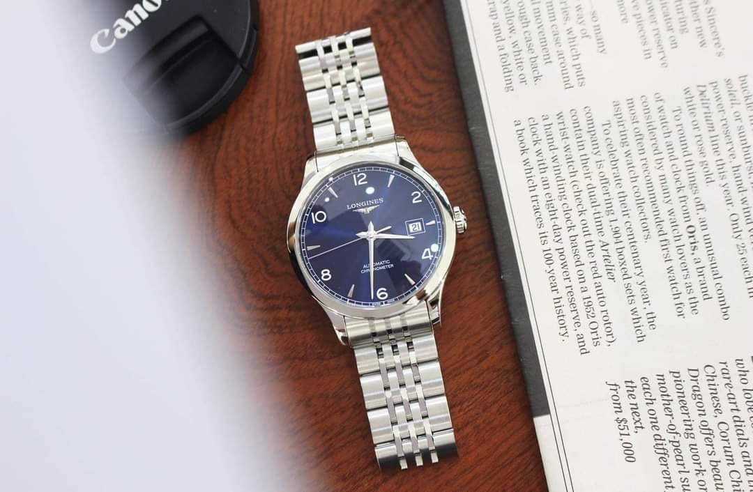 Đồng hồ nam Longines Record Collection L2.820.4.96.4 Dial Navy