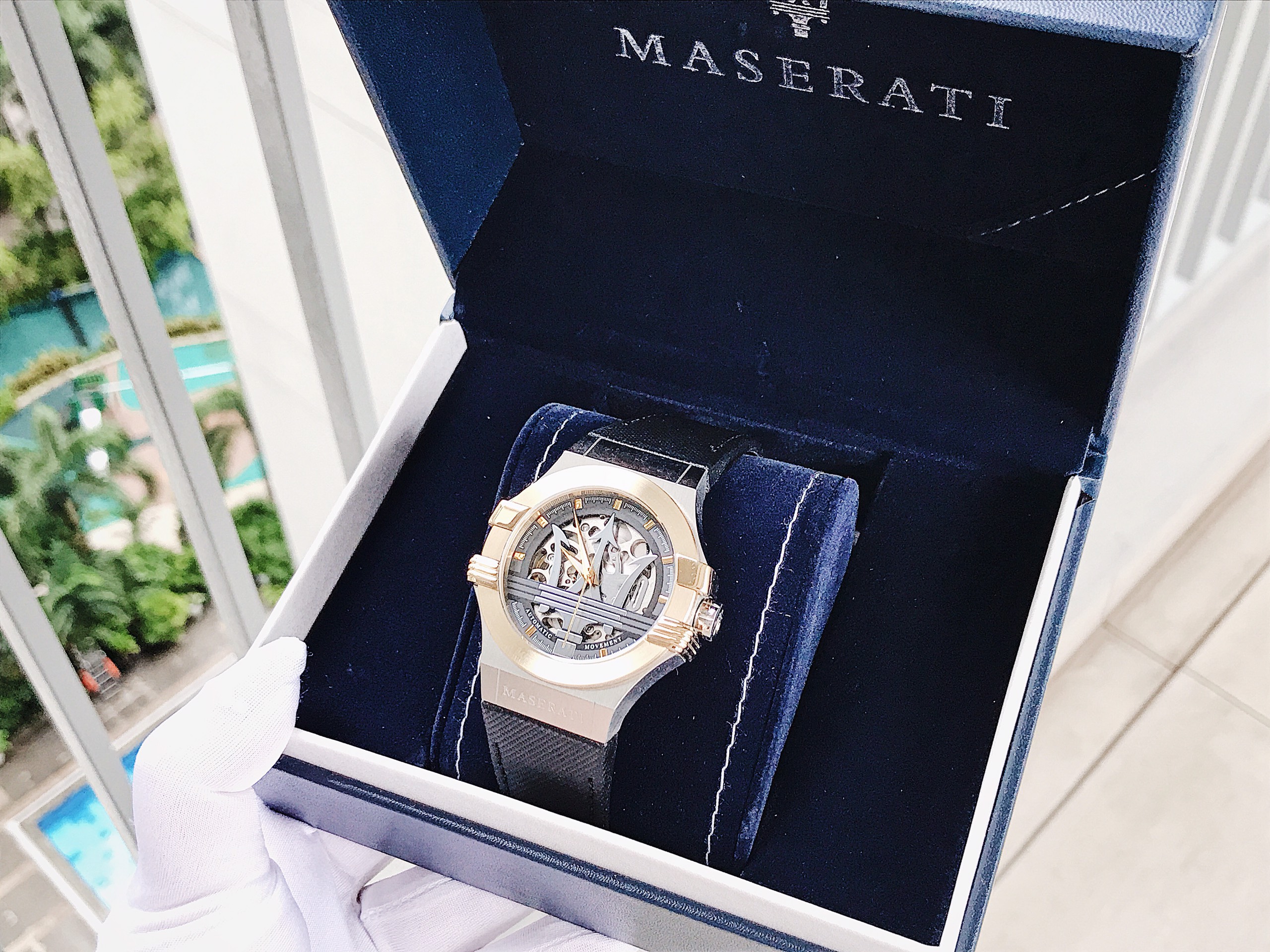 Maserati Potenza Automatic Skeleton Dial Men's Watch R8821108037