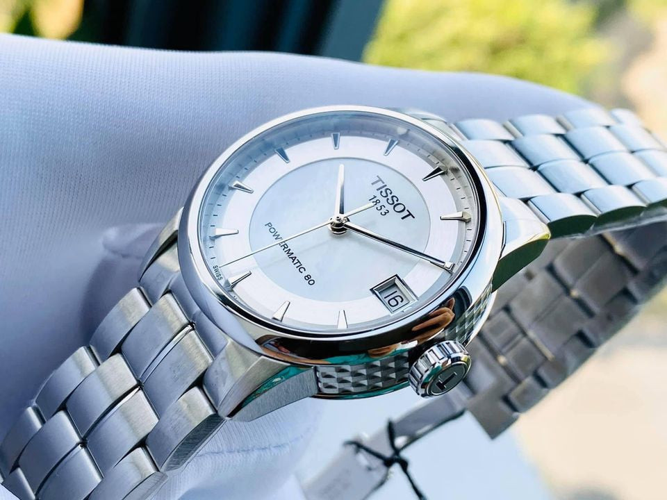 Đồng hồ nữ Tissot Luxury Powermatic 80 Mother of Pearl Ladies Watch T086.207.11.111.00