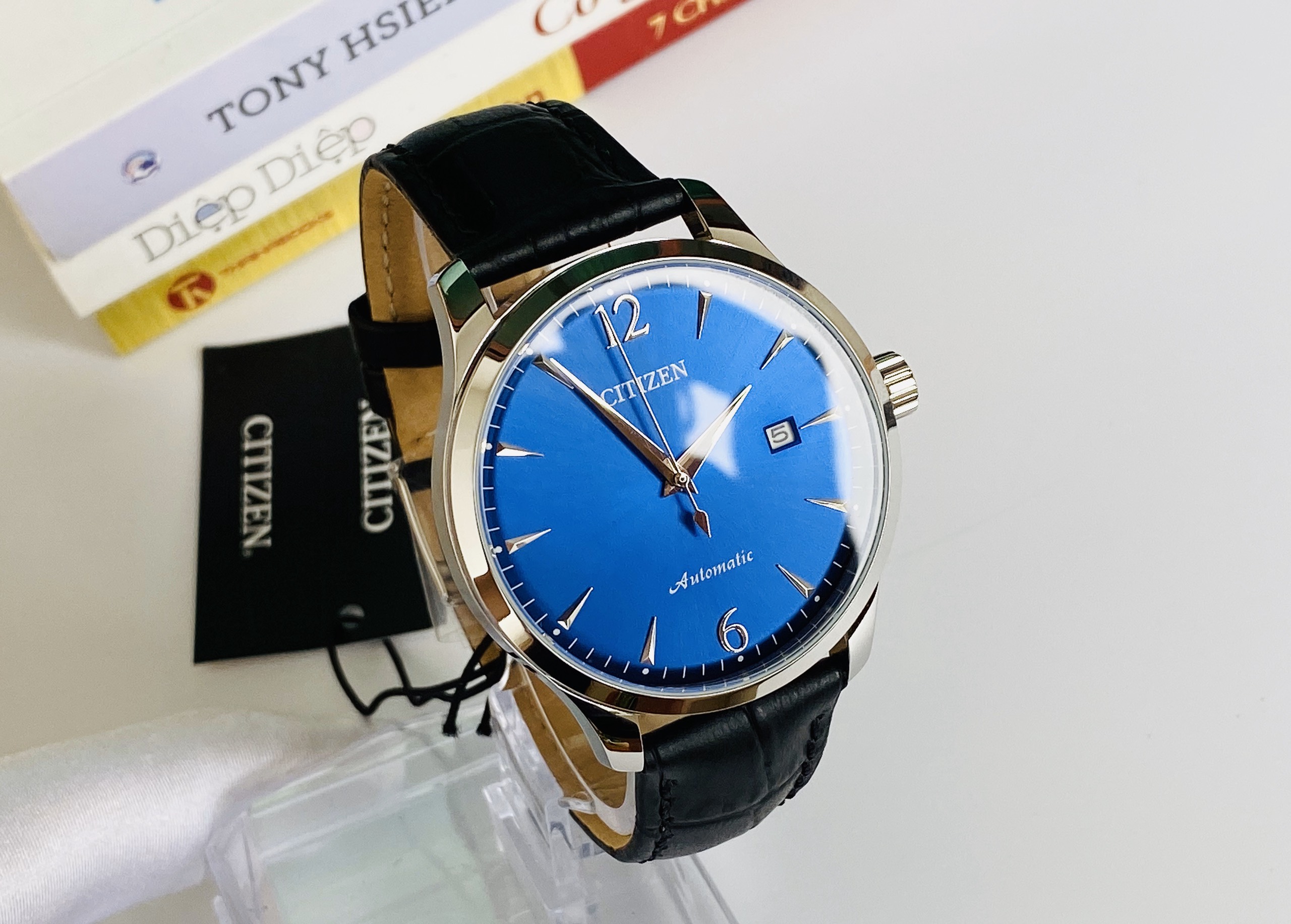 Đồng hồ nam Citizen Automatic Blue NJ0110-18L