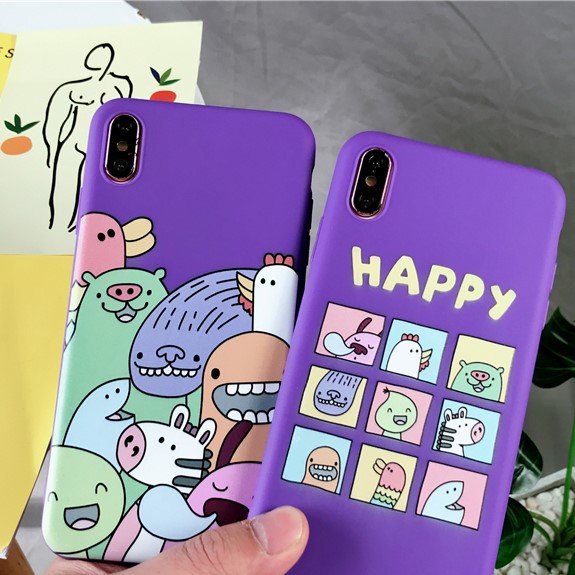 Ốp lưng Iphone - Happy Purple