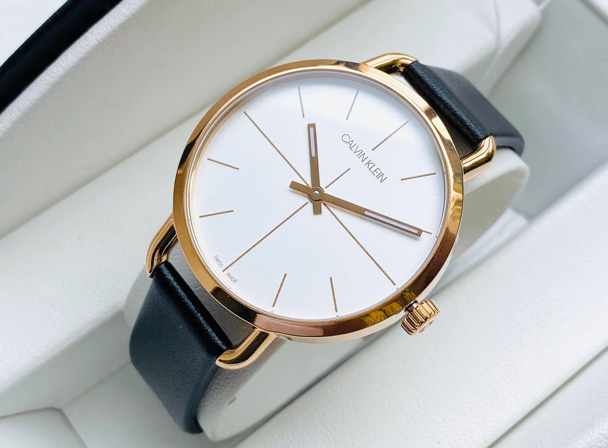 Đồng hồ nữ Calvin Klein Even Quartz Silver Dial Ladies Watch K7B236C6.