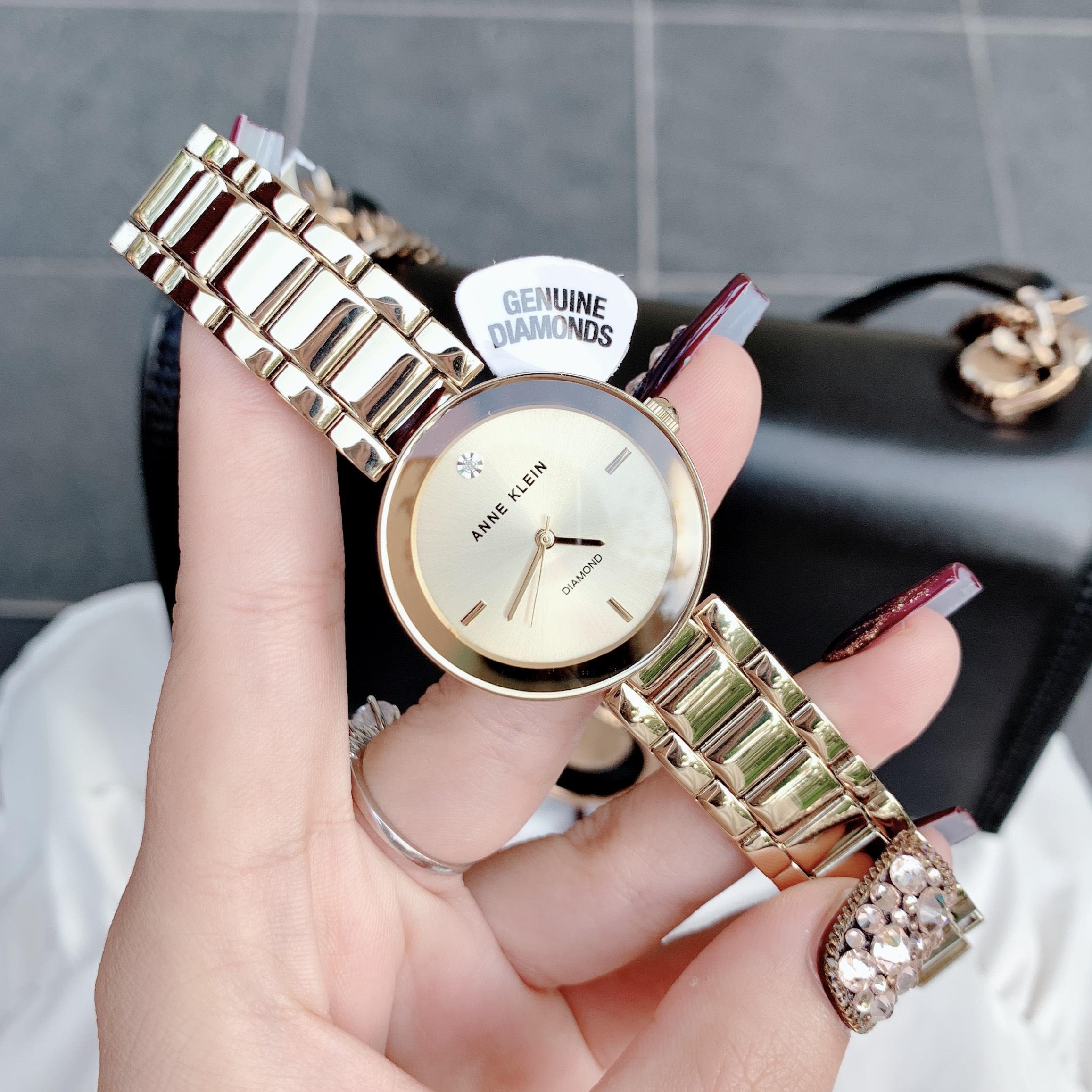 Đồng hồ nữ Anne klein 32mm gold