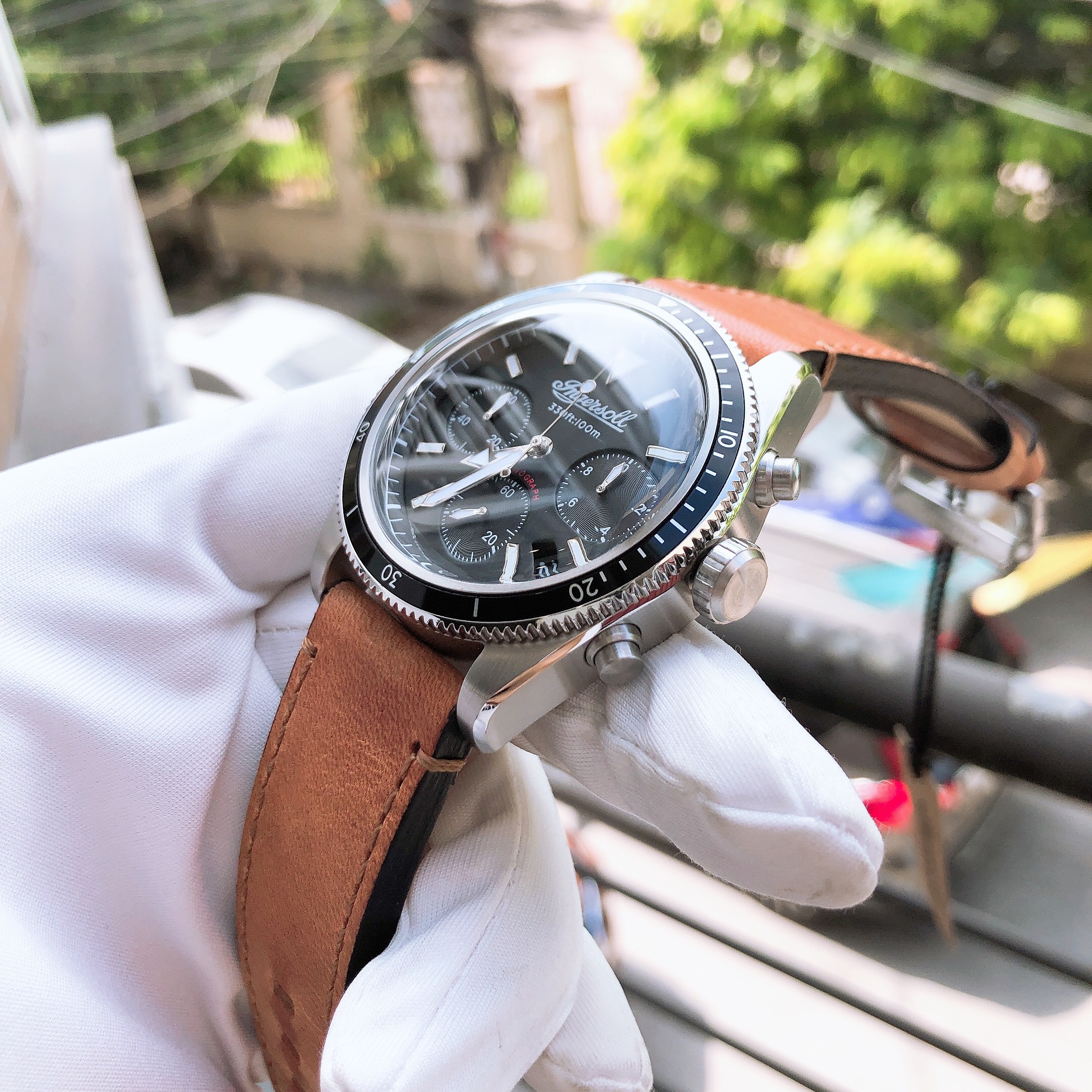 Đồng hồ nam Ingersoll Men's The Scovill Chronograph Quartz Watch
