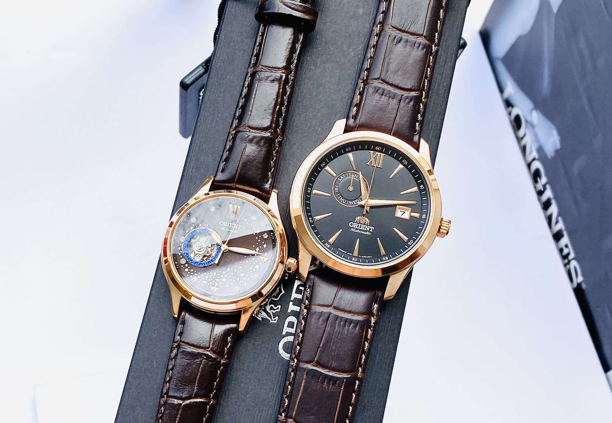 Đồng hồ cặp Orient RA-AG0017Y10B và FAL00004B0