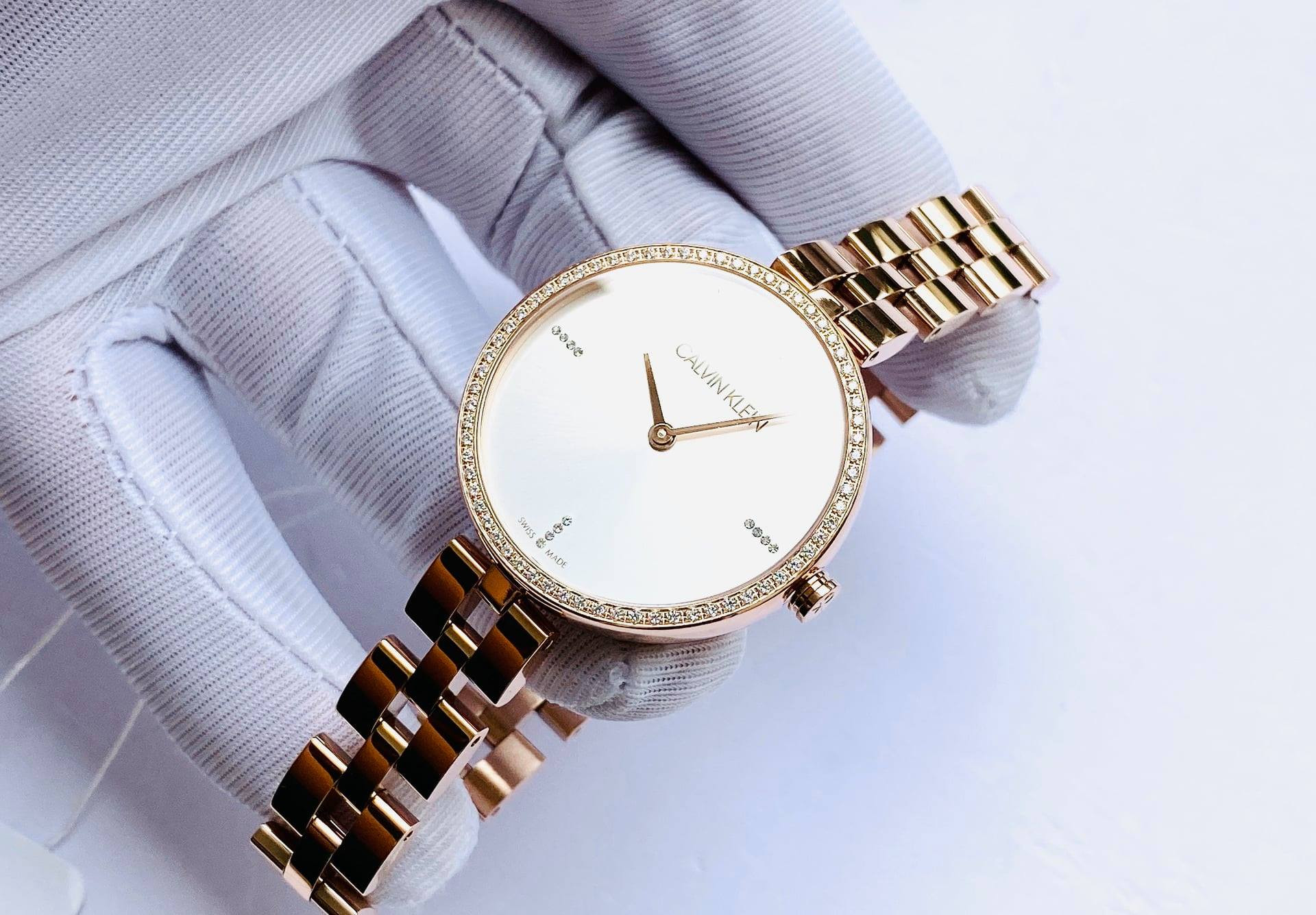 Đồng hồ nữ Calvin Klein Elegance Rose Gold Women's Watch KBF23X4W