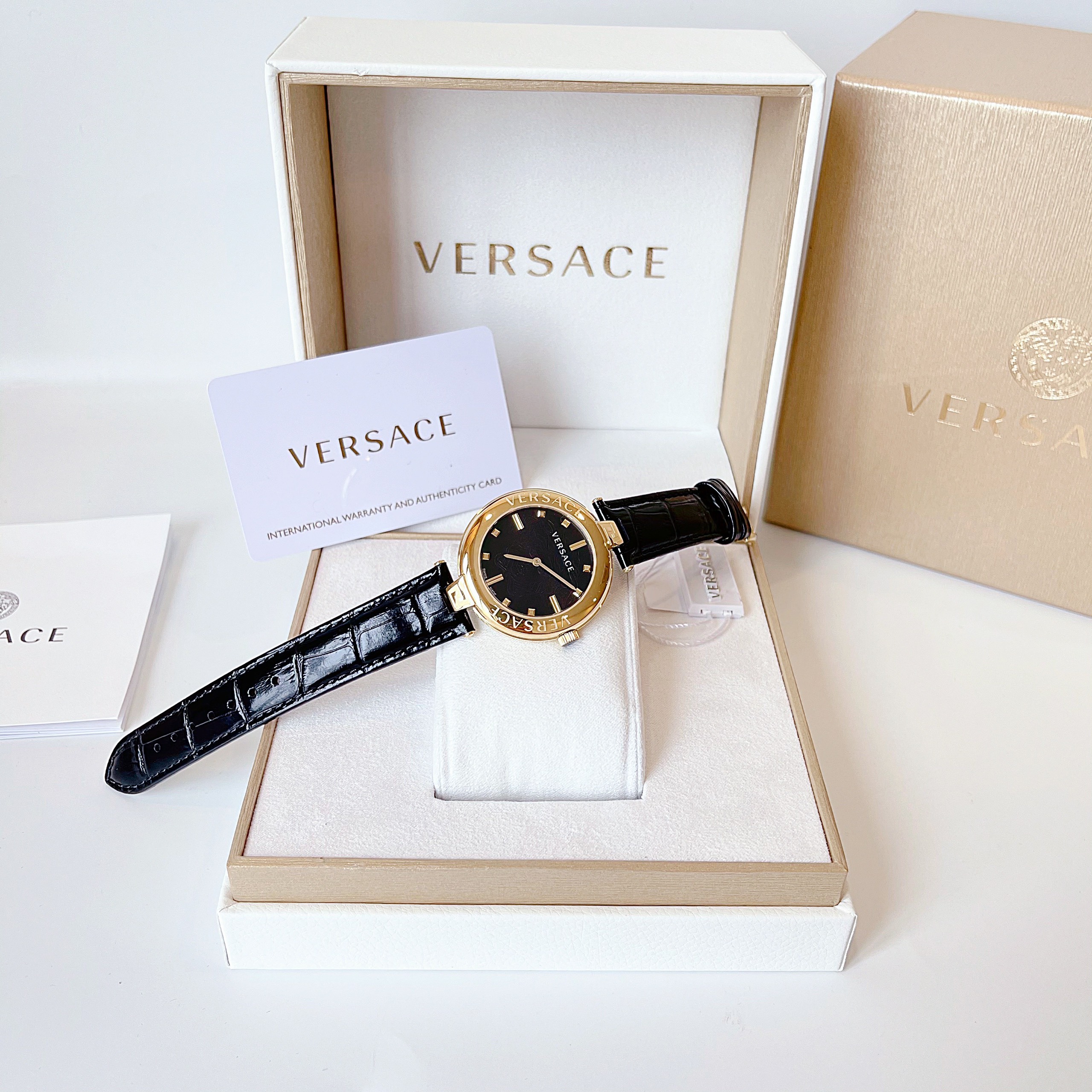 Đồng hồ nữ Versace New Lady Women's Watch Dial Black